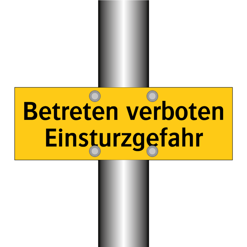 Betreten verboten Einsturzgefahr