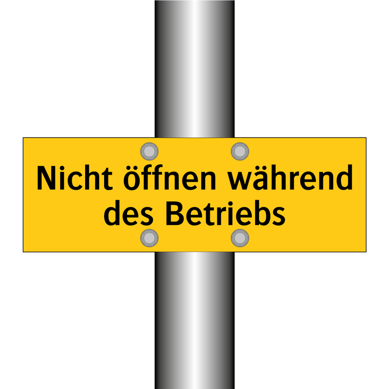 Nicht öffnen während des Betriebs