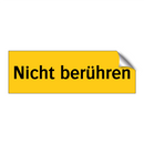 Nicht berühren