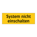 System nicht einschalten
