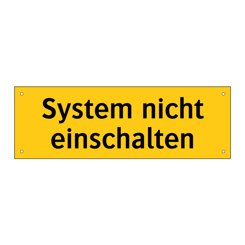 System nicht einschalten