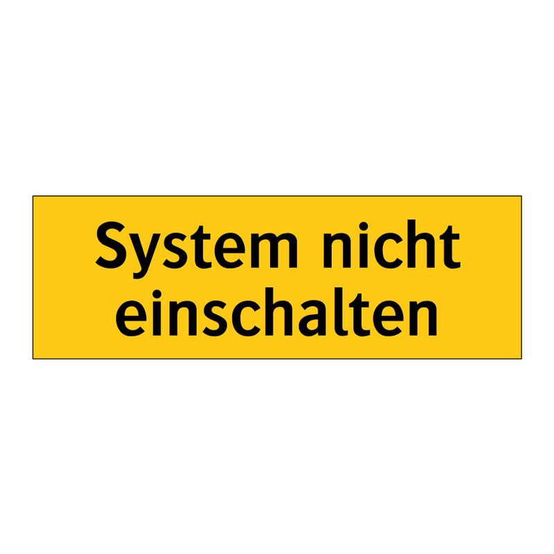 System nicht einschalten