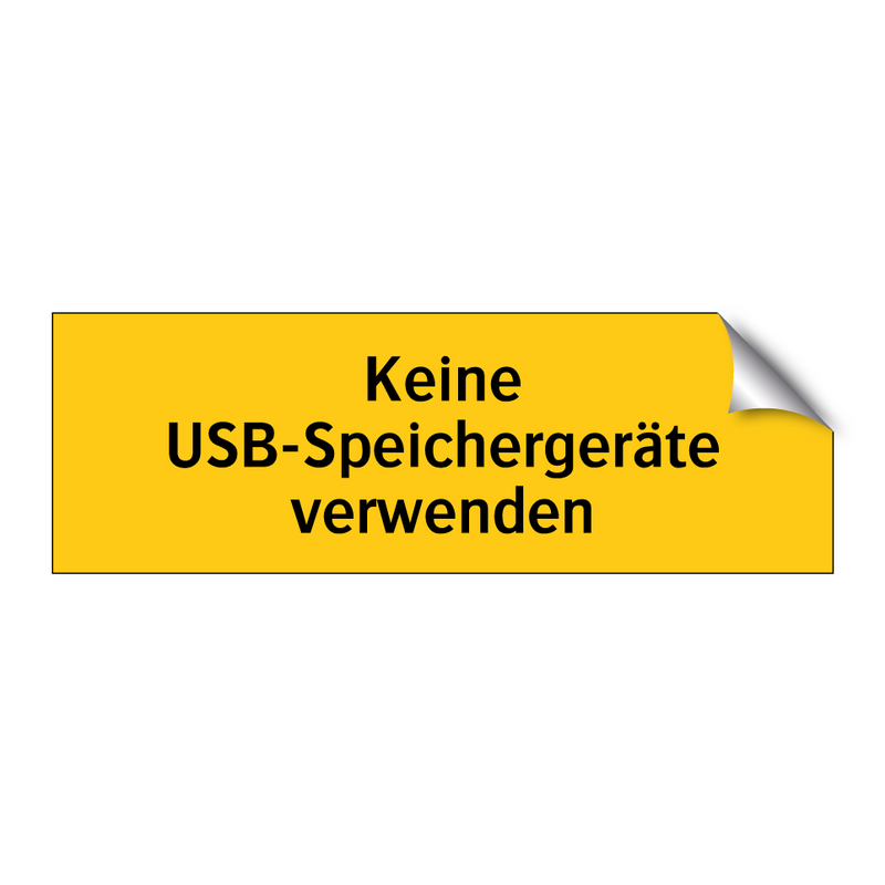 Keine USB-Speichergeräte verwenden