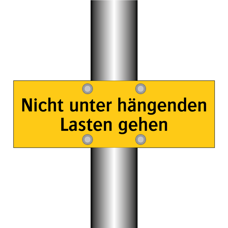 Nicht unter hängenden Lasten gehen