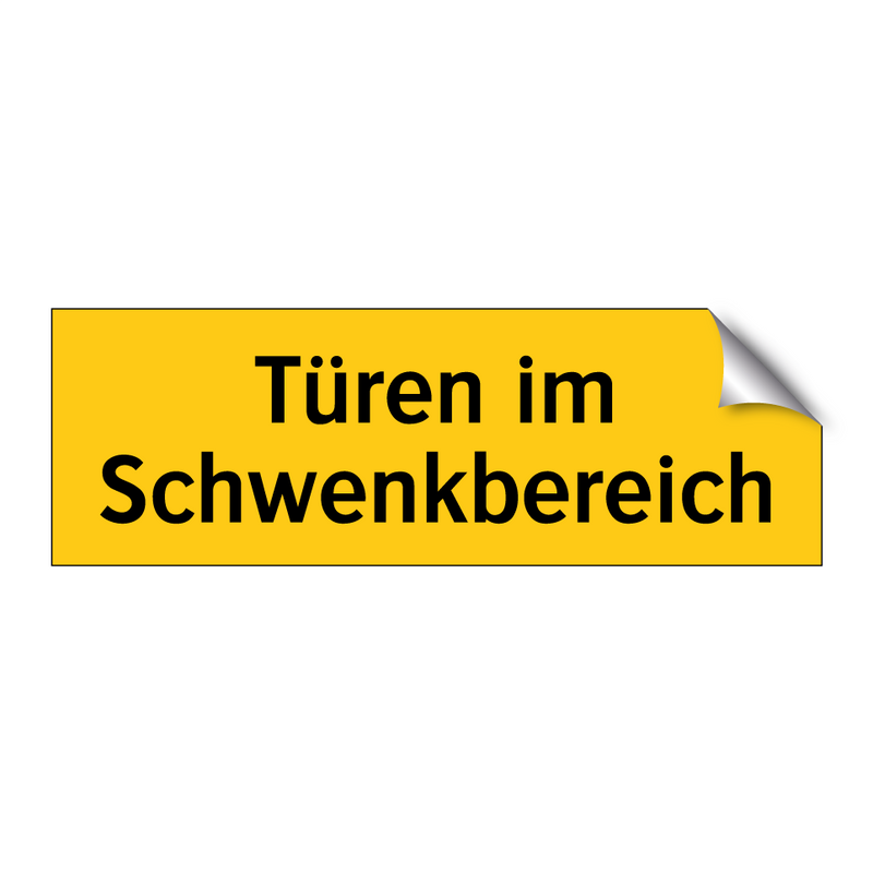 Türen im Schwenkbereich