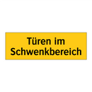 Türen im Schwenkbereich