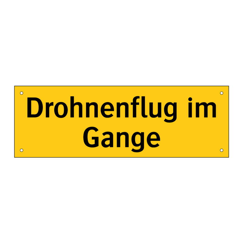 Drohnenflug im Gange