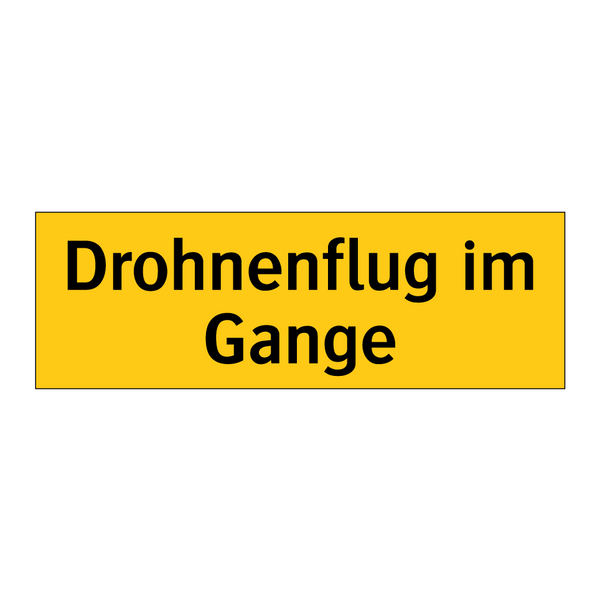 Drohnenflug im Gange