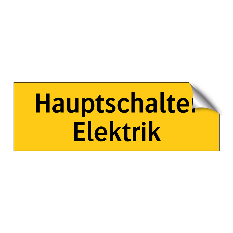 Hauptschalter Elektrik