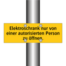 Elektroschrank nur von einer autorisierten Person zu öffnen.