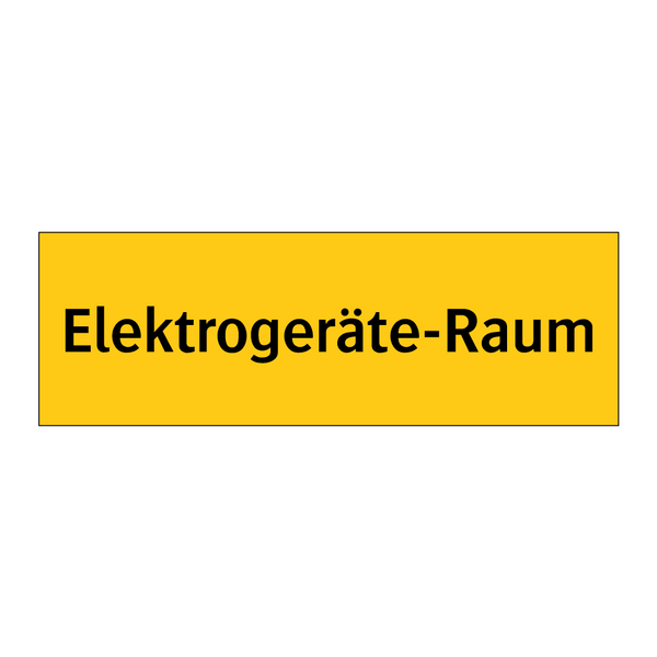 Elektrogeräte-Raum