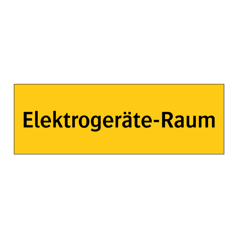 Elektrogeräte-Raum
