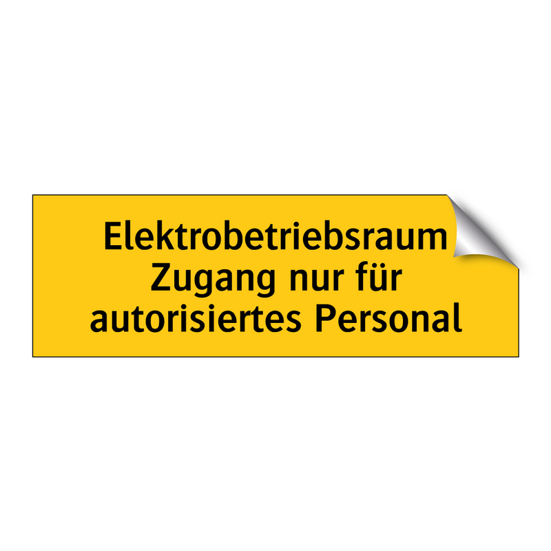 Elektrobetriebsraum Zugang nur für autorisiertes Personal