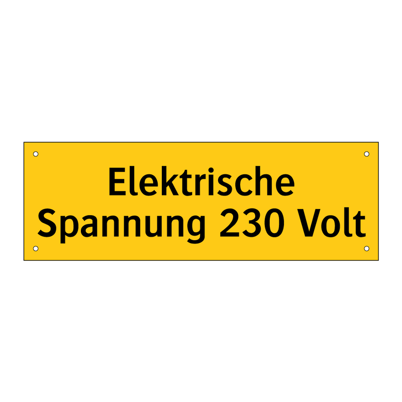 Elektrische Spannung 230 Volt