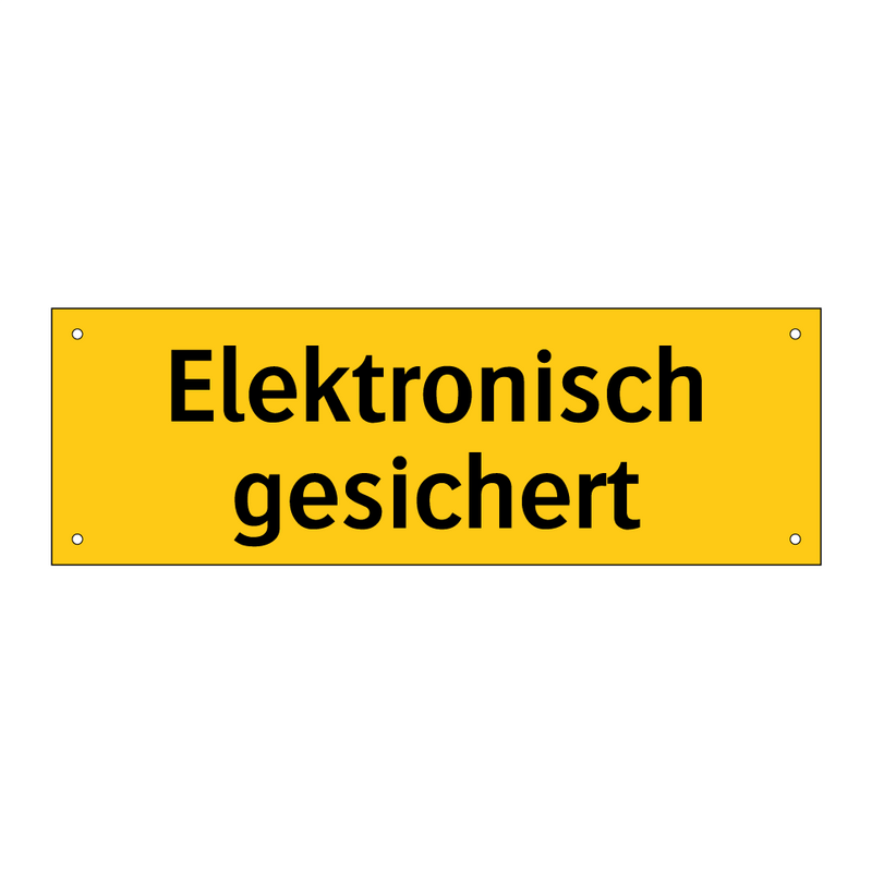 Elektronisch gesichert