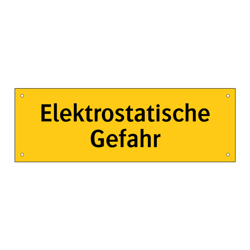 Elektrostatische Gefahr