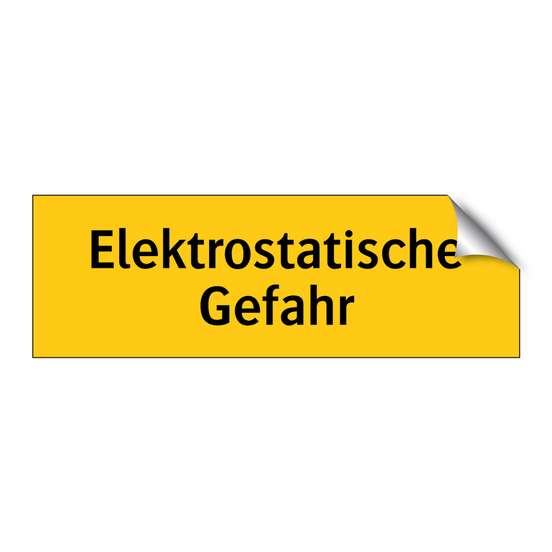 Elektrostatische Gefahr