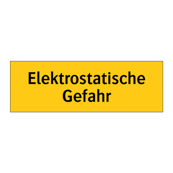 Elektrostatische Gefahr