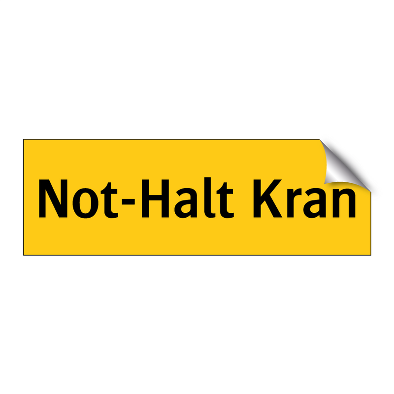 Not-Halt Kran
