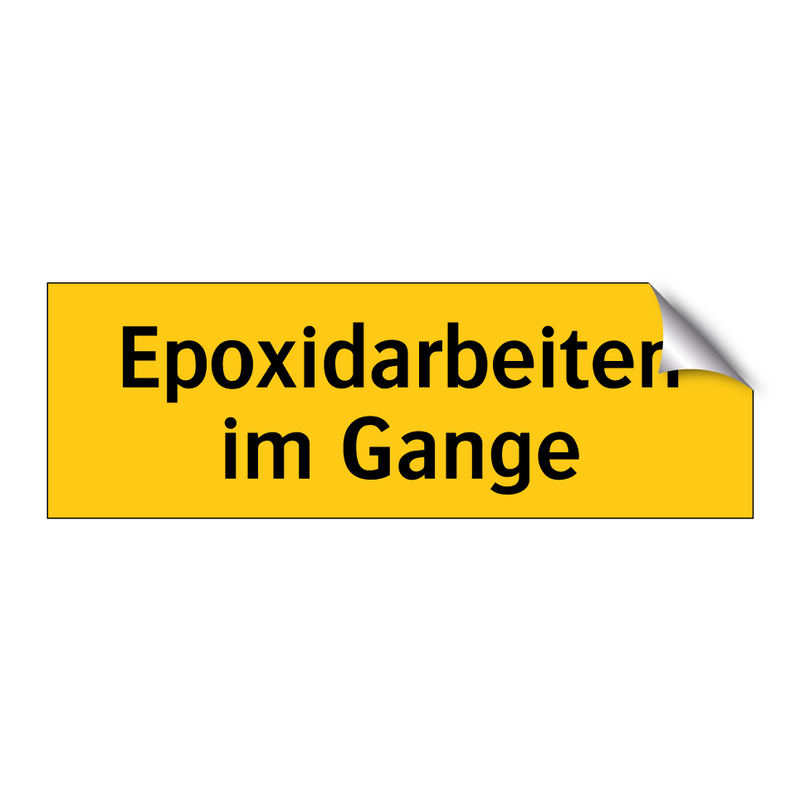 Epoxidarbeiten im Gange