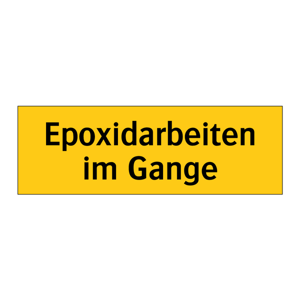Epoxidarbeiten im Gange