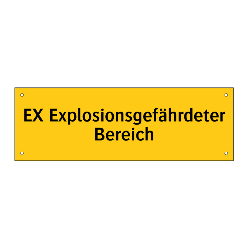 EX Explosionsgefährdeter Bereich