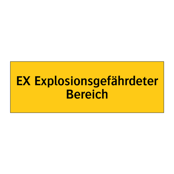 EX Explosionsgefährdeter Bereich