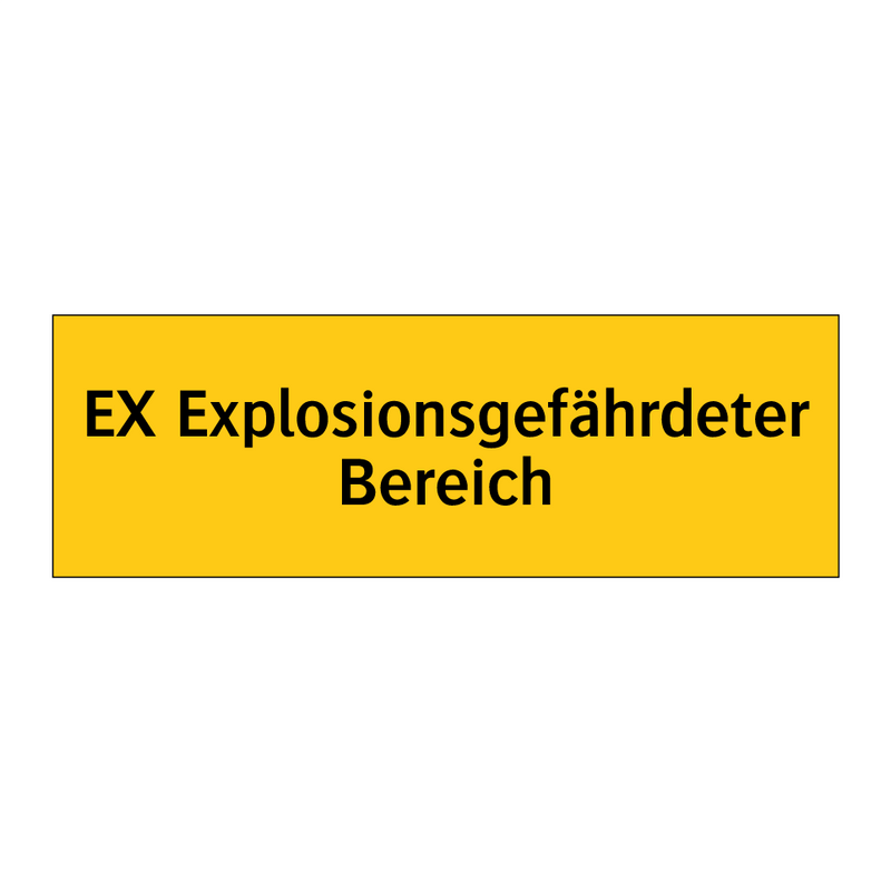 EX Explosionsgefährdeter Bereich