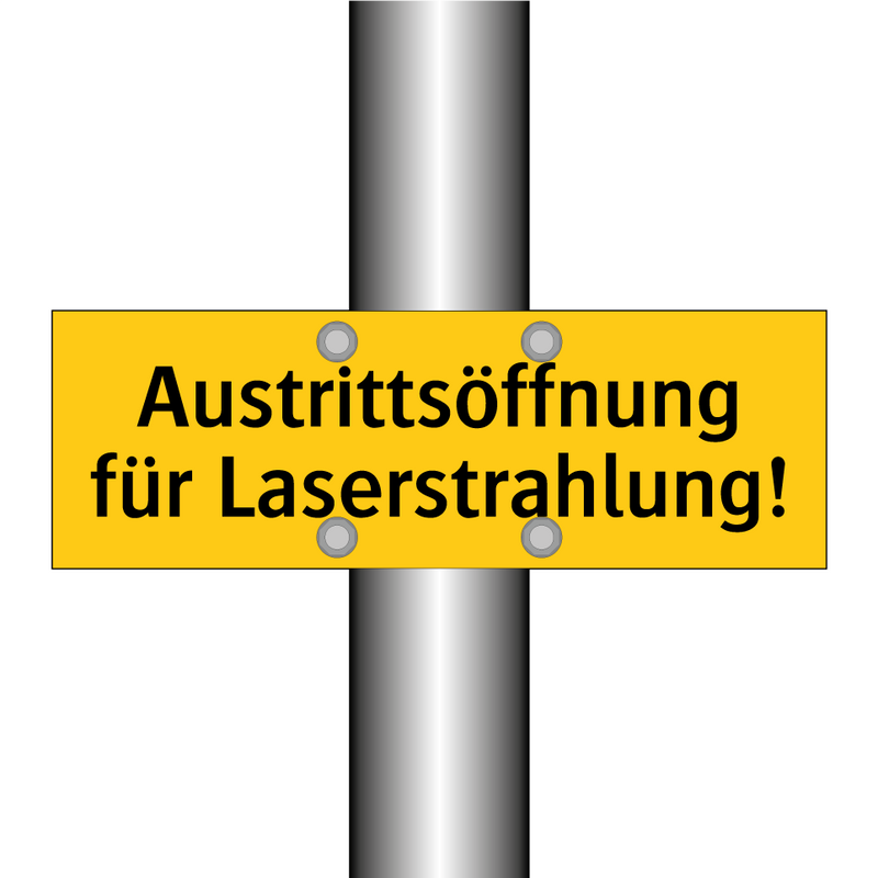 Austrittsöffnung für Laserstrahlung!