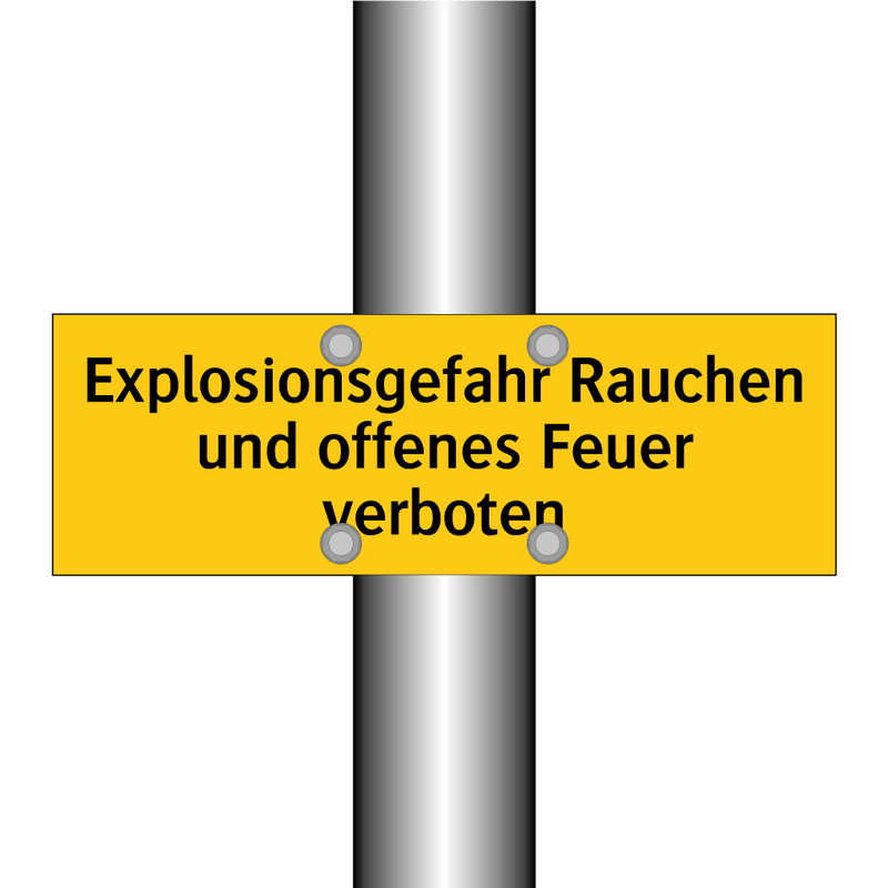 Explosionsgefahr Rauchen und offenes Feuer verboten