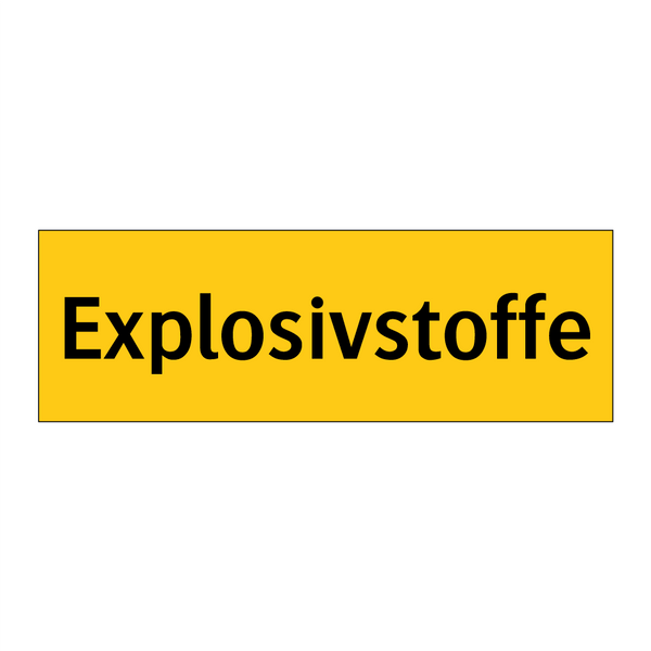 Explosivstoffe