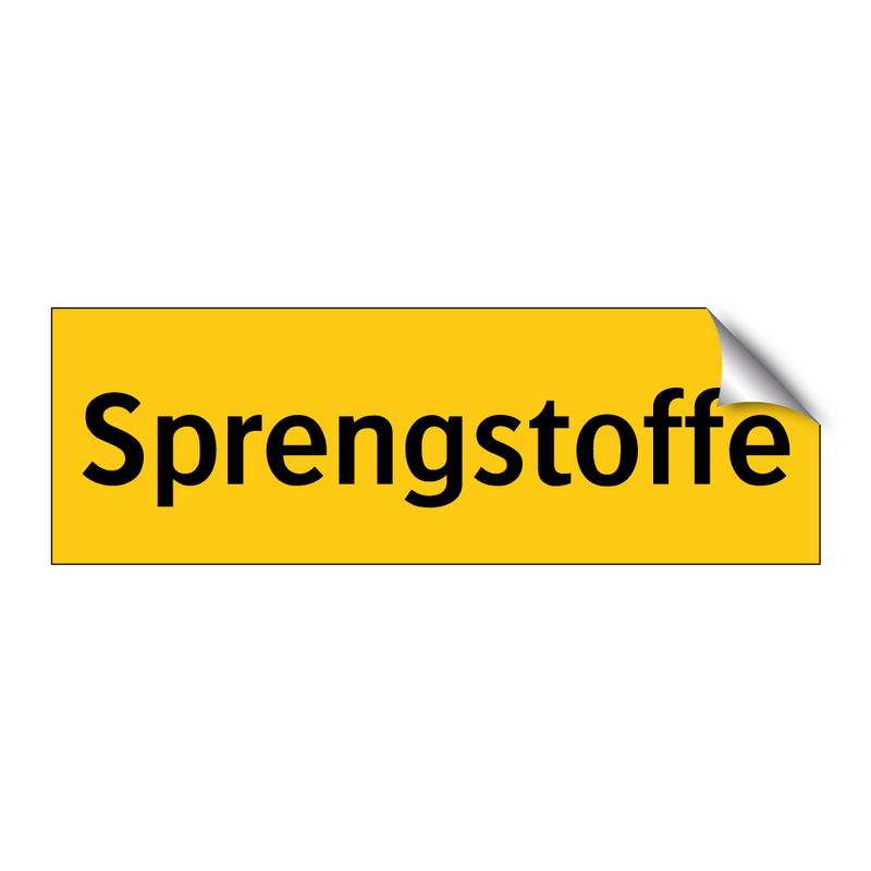 Sprengstoffe