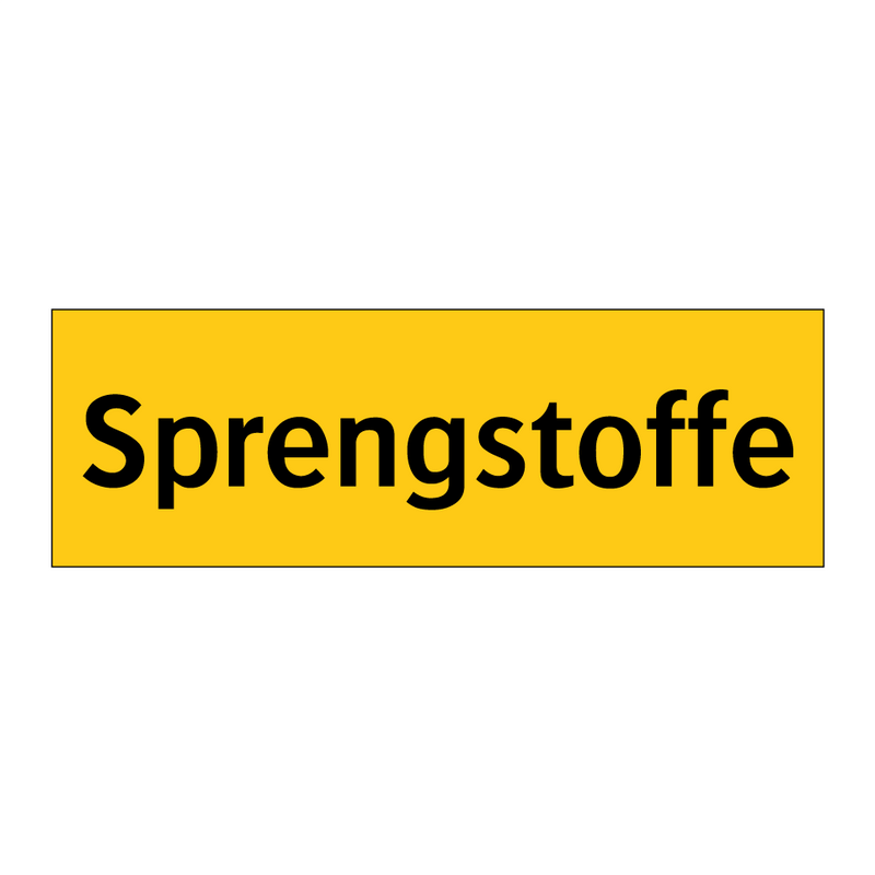 Sprengstoffe