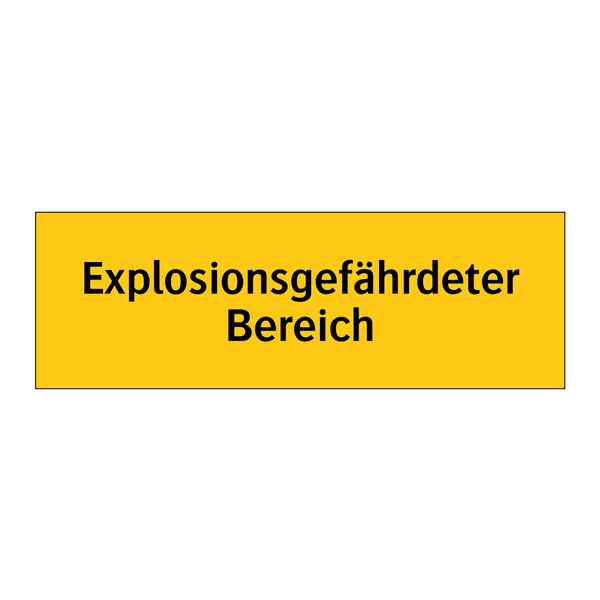 Explosionsgefährdeter Bereich