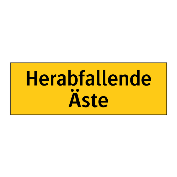 Herabfallende Äste