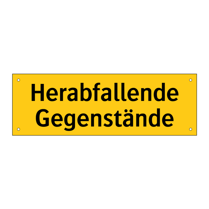 Herabfallende Gegenstände