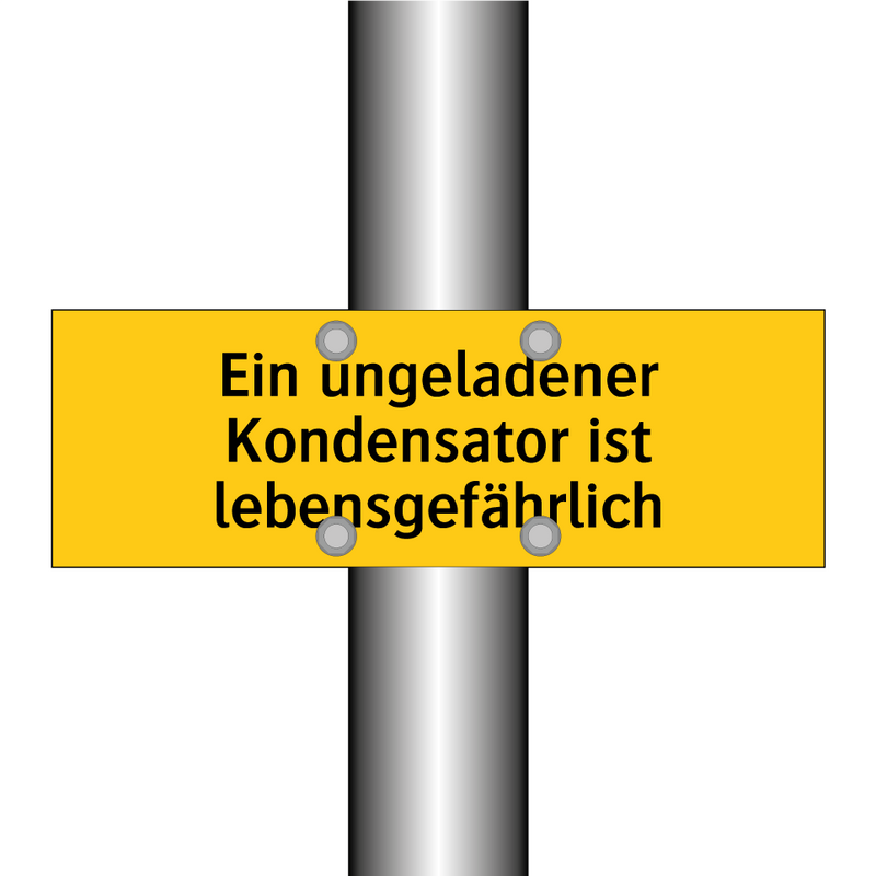 Ein ungeladener Kondensator ist lebensgefährlich