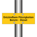 Entzündbare Flüssigkeiten Benzin - Diesel