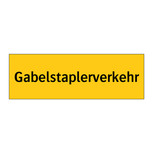 Gabelstaplerverkehr