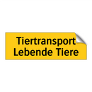 Tiertransport Lebende Tiere