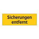 Sicherungen entfernt
