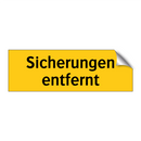 Sicherungen entfernt