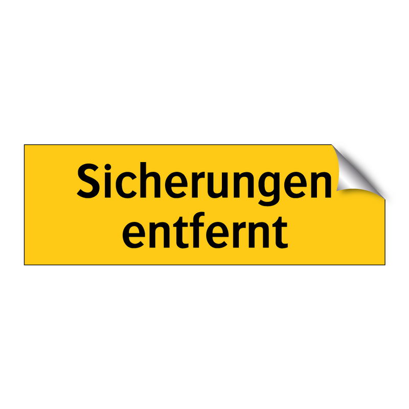 Sicherungen entfernt