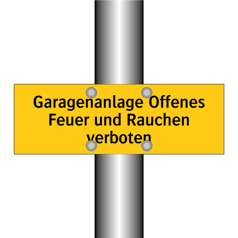 Garagenanlage Offenes Feuer und Rauchen verboten