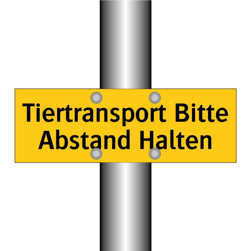 Tiertransport Bitte Abstand Halten