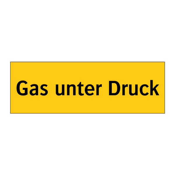 Gas unter Druck