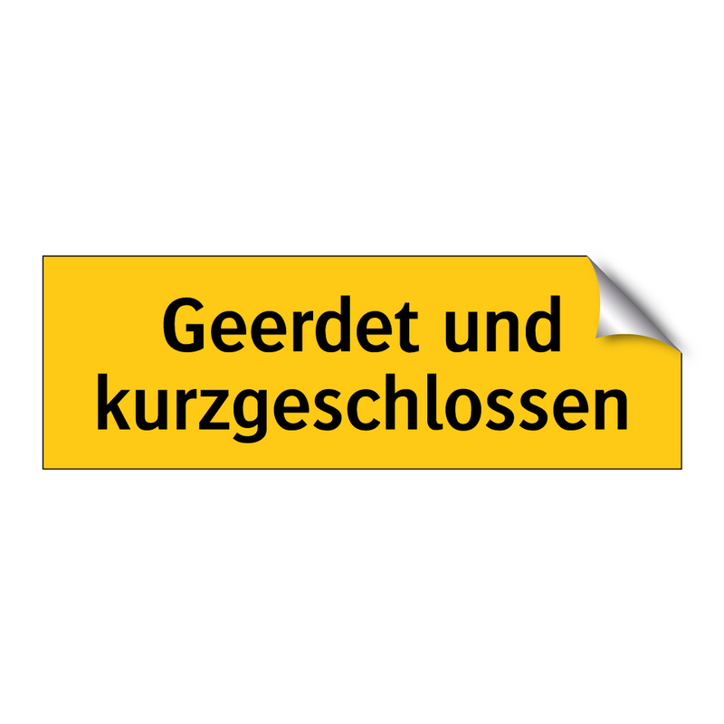 Geerdet und kurzgeschlossen