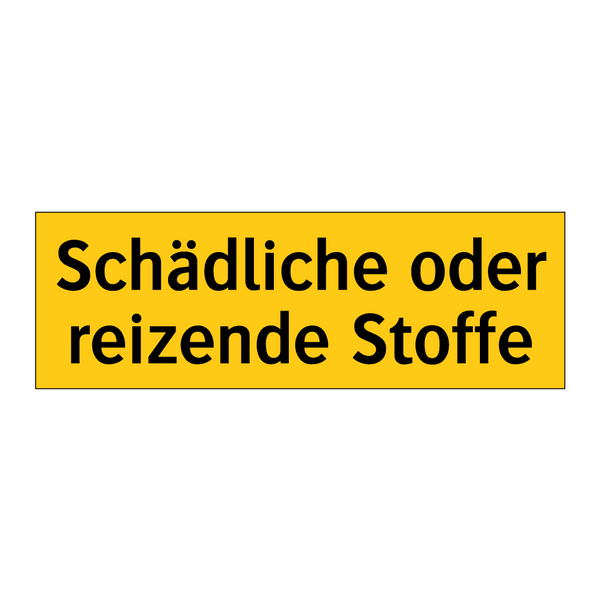 Schädliche oder reizende Stoffe