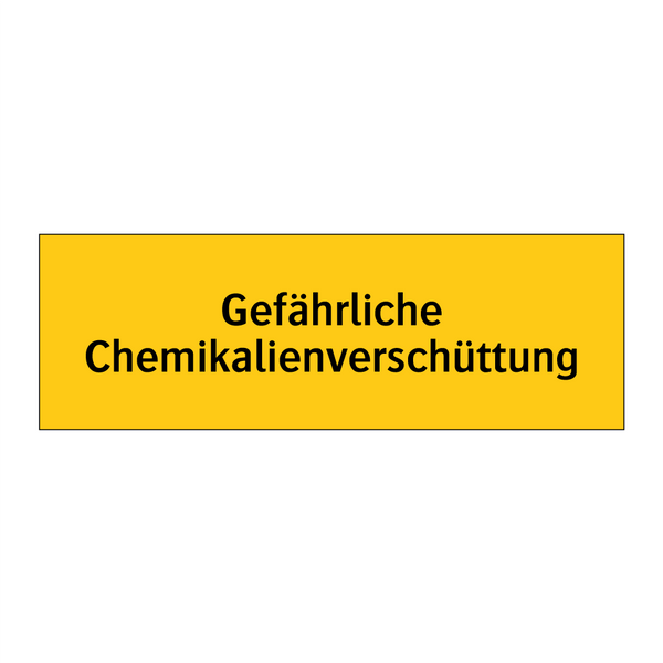 Gefährliche Chemikalienverschüttung