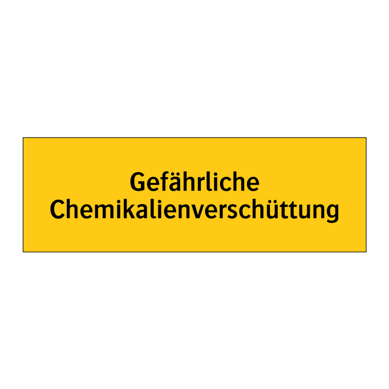 Gefährliche Chemikalienverschüttung